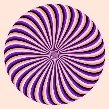 yuvarlak renkli optik illüzyon. wzves tasarımı