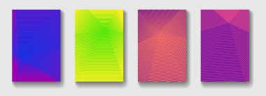 Minimum modern kapak tasarımı. Gelecekteki geometrik desenler. Poster şablon vektör tasarımı.