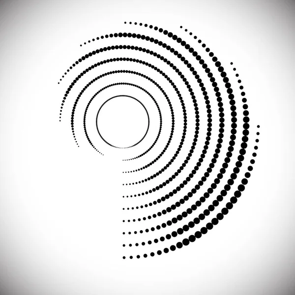 Ramka Półtonowa Abstrakcyjne Kropki Logo Emblemat Element Projektu Dla Każdego — Wektor stockowy
