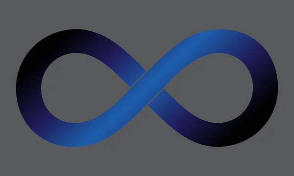 Arte Símbolo Infinito Como Logotipo Icono — Vector de stock