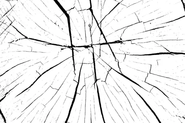 大きな黒と白のパターンを持つ古い木のテクスチャ — ストックベクタ