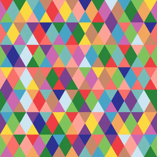 Modèle Multicolore Sans Couture Avec Losanges Triangles — Image vectorielle