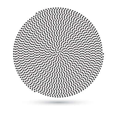 Soyut noktalar arka plan. tek renkli noktalı spiral tasarım