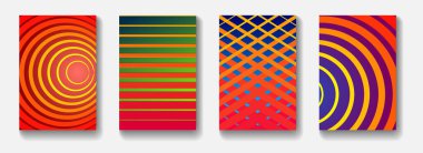 Minimum modern kapak tasarımı. Gelecekteki geometrik desenler. Poster şablon vektör tasarımı.