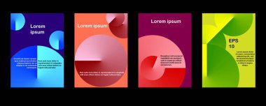 Minimum modern kapak tasarımı. Gelecekteki geometrik desenler. Poster şablon vektör tasarımı.