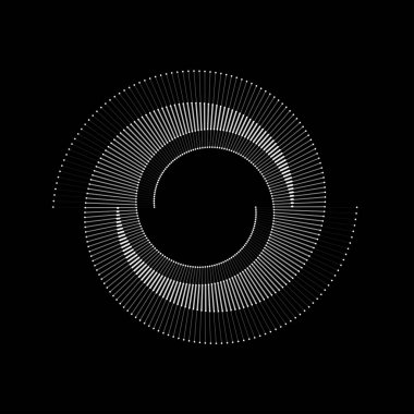 Gri çizgileri olan sarmal dinamik soyut vektör arkaplanı, logo veya simge olarak farklı renkler