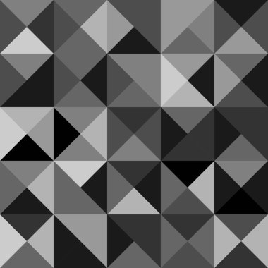 Gri renkli üçgenlerle kusursuz çokgen arkaplan deseni