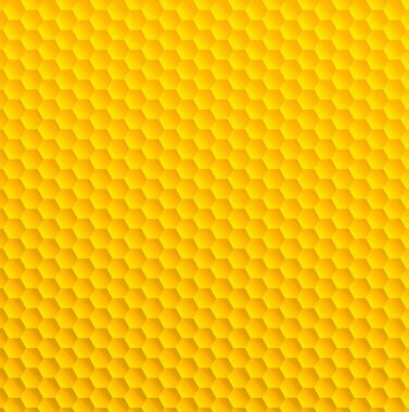 Soyut altıgen arkaplan. Altın bal rengi tarzında. Vektör illüstrasyonu EPS10