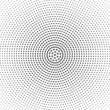 Siyah soyut daireler çizilmiş bir resim. Güzel web siteleri için şablon. Yarıton etkisi tasarımı.