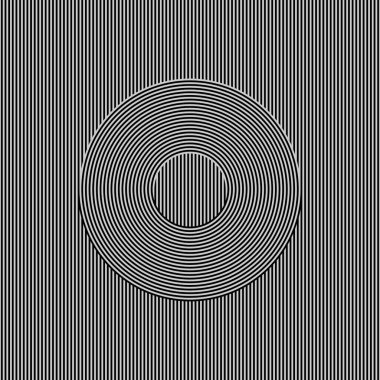 Sanat çizgileri olan soyut çemberler. tek renkli çizgiler