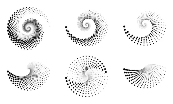 Spiral Noktalar Arka Plan Herhangi Bir Proje Için Yarı Ton — Stok Vektör