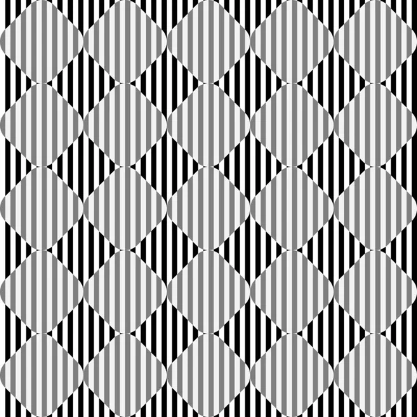 Grå Abstrakt Sömlös Bakgrund Optisk Illusion — Stock vektor