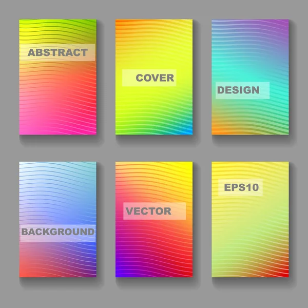 Farbiger Einband Minimalistischem Design Tapete Mit Steigungen Und Linien — Stockvektor