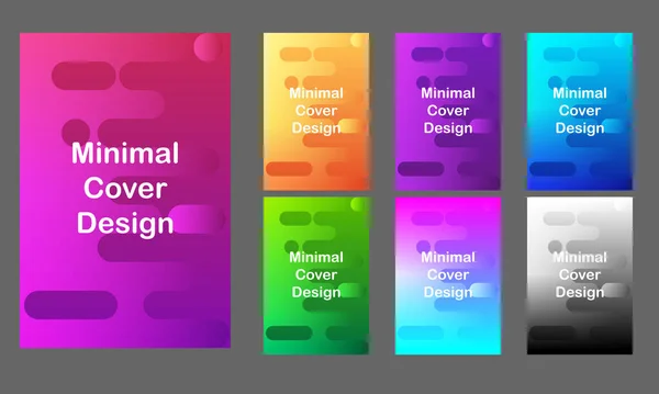 Design Minimaliste Couverture Moderne Gradients Colorés Dynamiques Futurs Motifs Géométriques — Image vectorielle