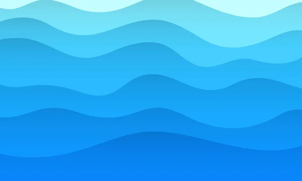 Abstraite Vagues Bleues Fond Concept Mer — Image vectorielle
