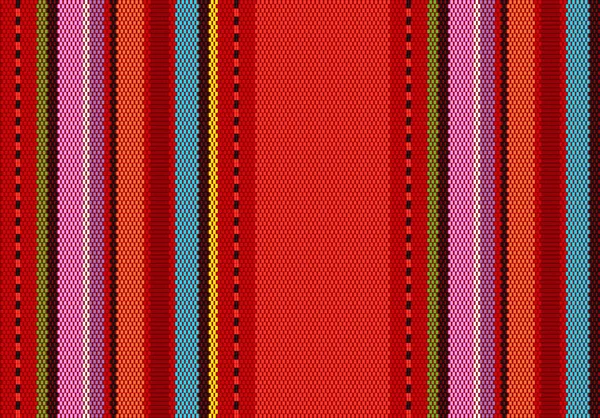 멕시코 지속적 복제를 멕시코 양탄자 패턴이야 줄무늬 — 스톡 벡터