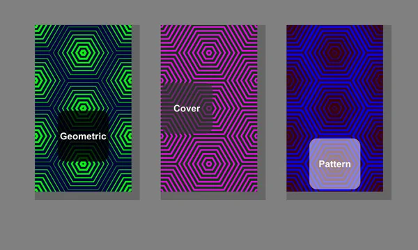 Abstract Geometric Hexagonal Graphic Design Vector Geometric Patterns Wallpaper Phone — Stock Vector