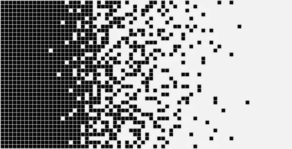 Icône Vectorielle Pointillés Carrés Dissous Avec Effet Désintégration — Image vectorielle