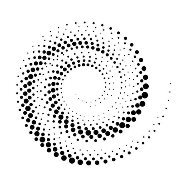 Demi Ton Rond Comme Icône Arrière Plan Cadre Cercle Vectoriel — Image vectorielle