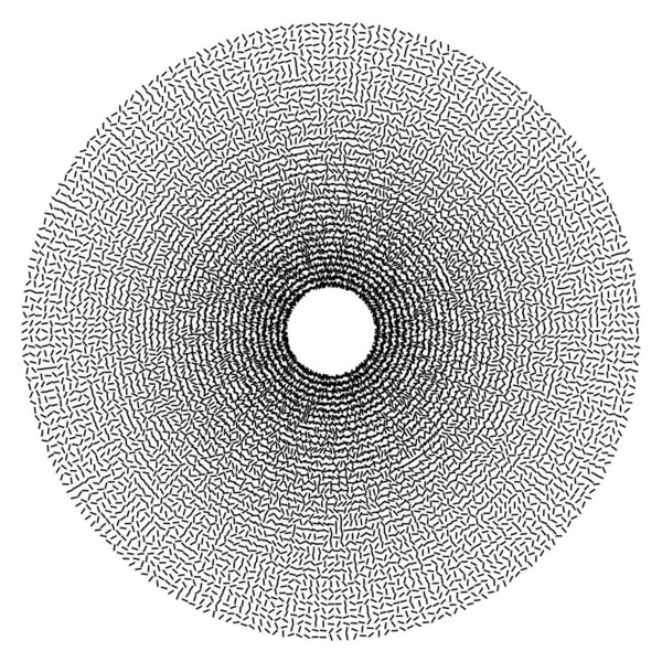 Cercle Avec Petites Lignes Fond Abstrait Minimal — Image vectorielle