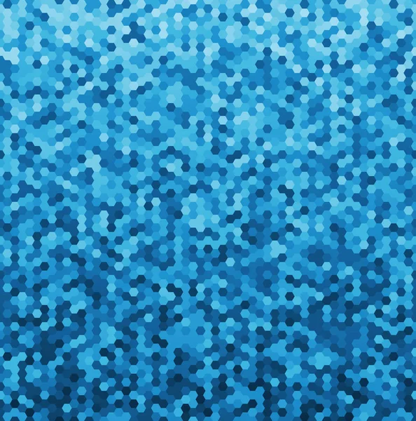 抽象的な青の六角形の背景 シームレスなパターン — ストックベクタ
