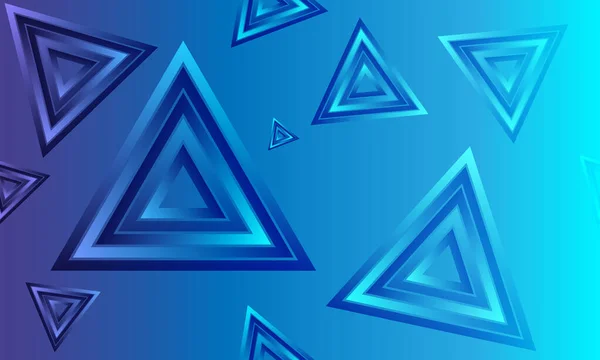 Fond Abstrait Triangles Colorés Avec Dégradé Bleu Illustration Vectorielle Eps10 — Image vectorielle