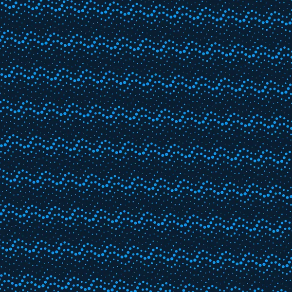 Μπλε Χρώμα Αφηρημένα Κύματα Σχέδιο Halftone Κουκίδων — Διανυσματικό Αρχείο