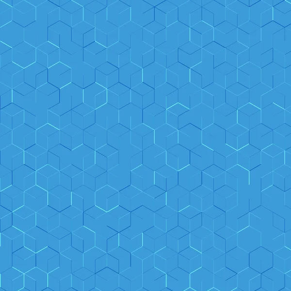 Fundo Abstrato Com Linhas Padrão Hexagonal Azul — Vetor de Stock