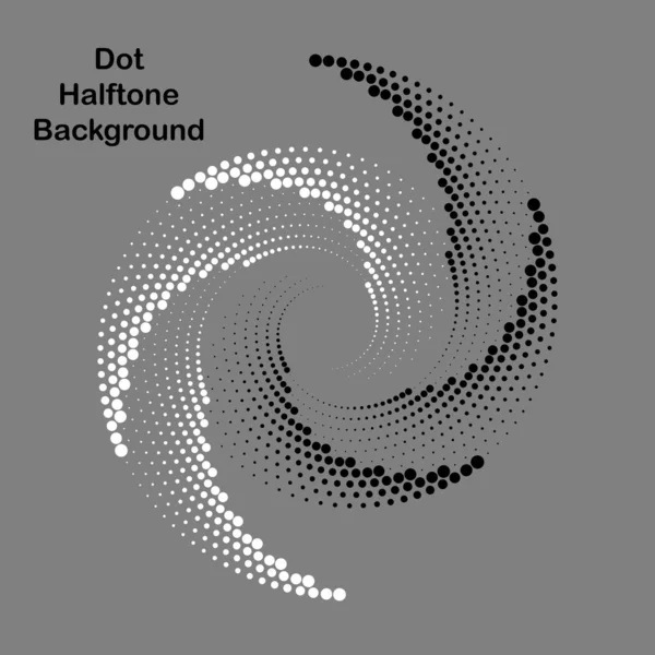 Contexto Abstrato Moderno Pontos Meio Tom Forma Círculo Logótipo Redondo — Vetor de Stock