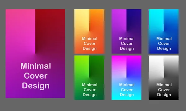 Design Minimaliste Couverture Moderne Gradients Colorés Dynamiques Futurs Motifs Géométriques — Image vectorielle