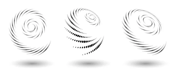 Halftone Κύκλο Πλαίσιο Αφηρημένες Τελείες Λογότυπο Έμβλημα Στοιχείο Σχεδιασμού Για — Διανυσματικό Αρχείο