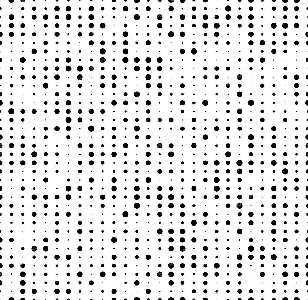 seamless dots background with random sizes