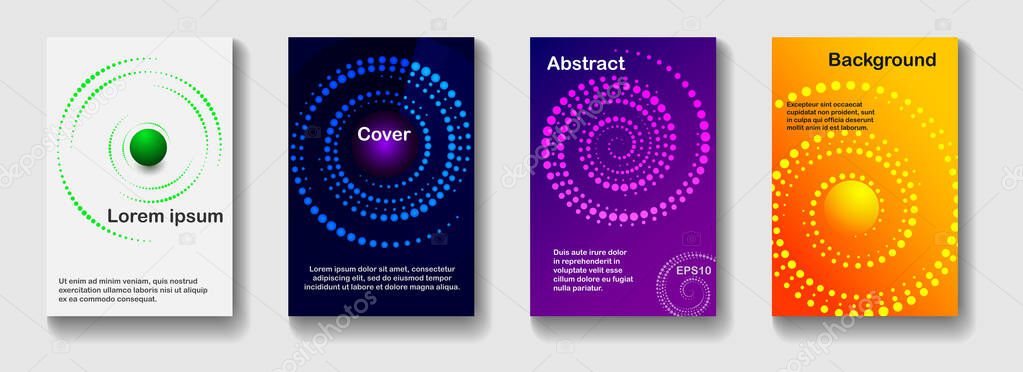 Minimal modern cover design. Future geometric patterns. Poster template vector design.