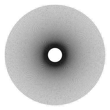 Küçük çizgilerle çember. asgari soyut arkaplan