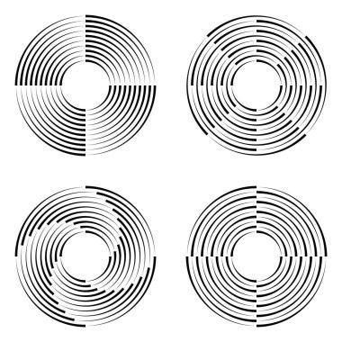 Yarım tonlu soyut çizgiler sanat. Çizgilerle çevrili çerçeve. Tek renkli logo veya simge.