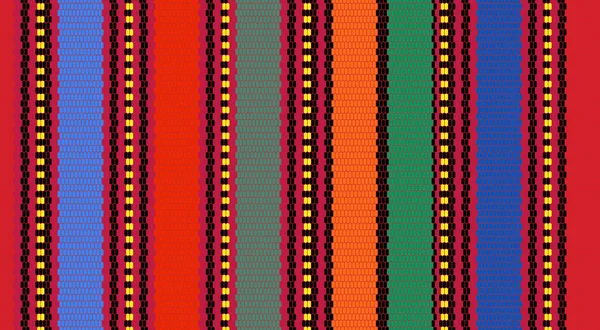 Blanket Strepen Naadloze Vector Patroon Achtergrond Voor Cinco Mayo Feestdecor — Stockvector