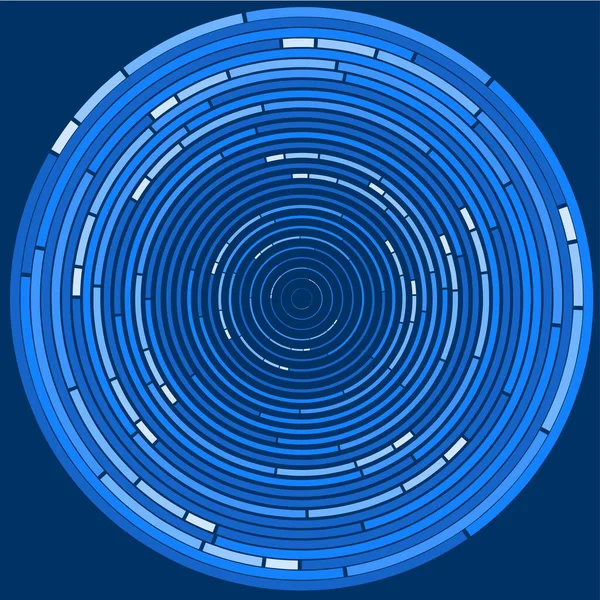 Абстрактный Синий Векторный Фон Кругами — стоковый вектор