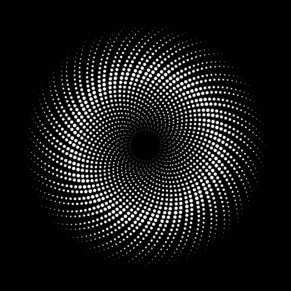 Абстрактный Векторный Фон Половинчатыми Точками Круга Солнце Творческий Геометрический Шаблон — стоковый вектор