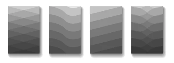 Mínimo Fondo Cubierta Gradiente Gris Abstracto Banner Fondo Geométrico Puede — Vector de stock