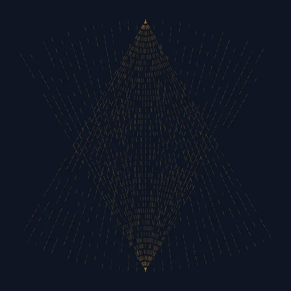 Lignes Dorées Triangles Comme Fond Tatouage — Image vectorielle