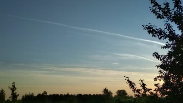 Coucher de soleil d'été time lapse, boucle — Video