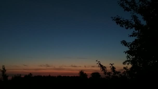 Zomer zonsondergang time-lapse, lus — Stockvideo