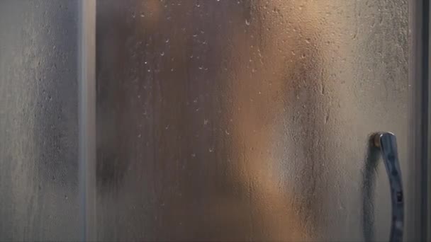 Woman in shower — Stock Video