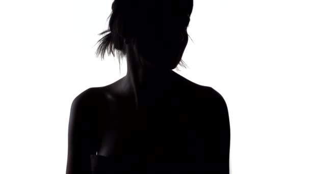 Silhouette de femme — Video