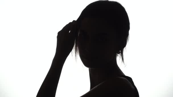 Silhouette de femme — Video