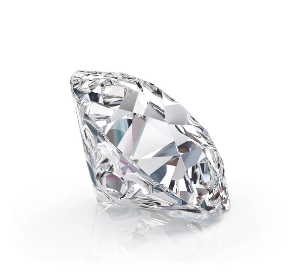 Grand Bijou Diamant Image Fond Blanc — Photo