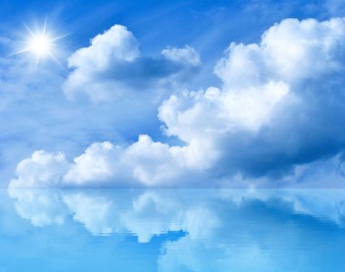 Blue sunny sky 