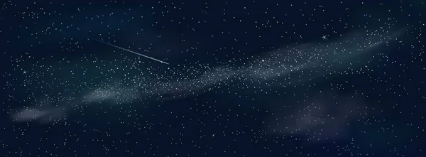 Space.The nocy gwiaździste niebo — Wektor stockowy