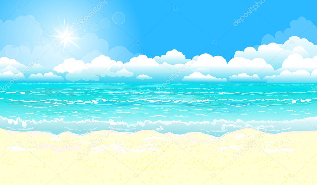 Ocean and sandy beach