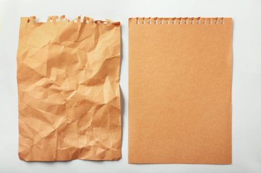 Yaprak kağıt beyaz arka plan üzerinde